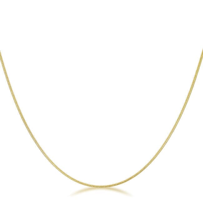 18 Inch Golden Snake Chain Necklaces Das Juwel 