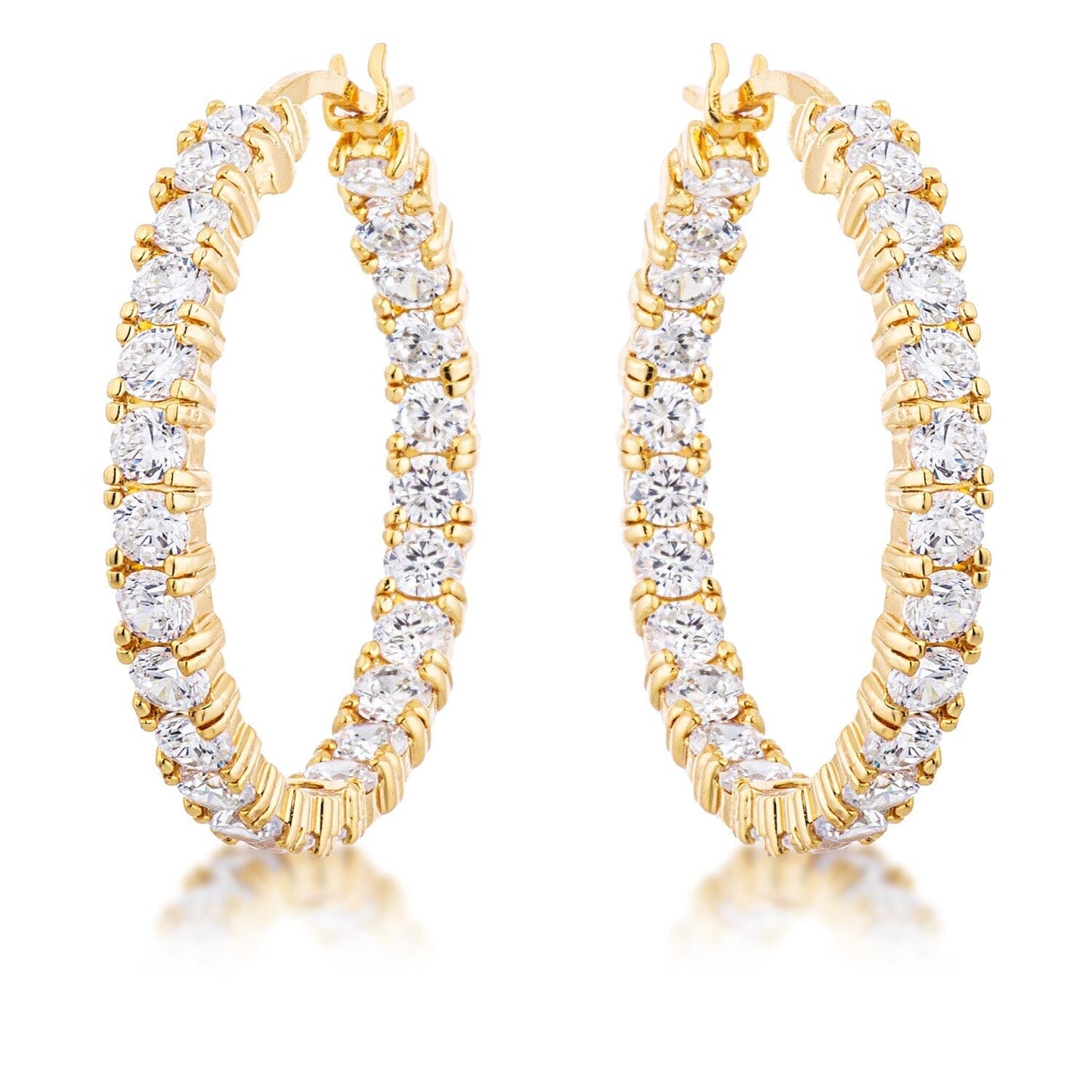 18k Gold Plated Eternity Hoop  
