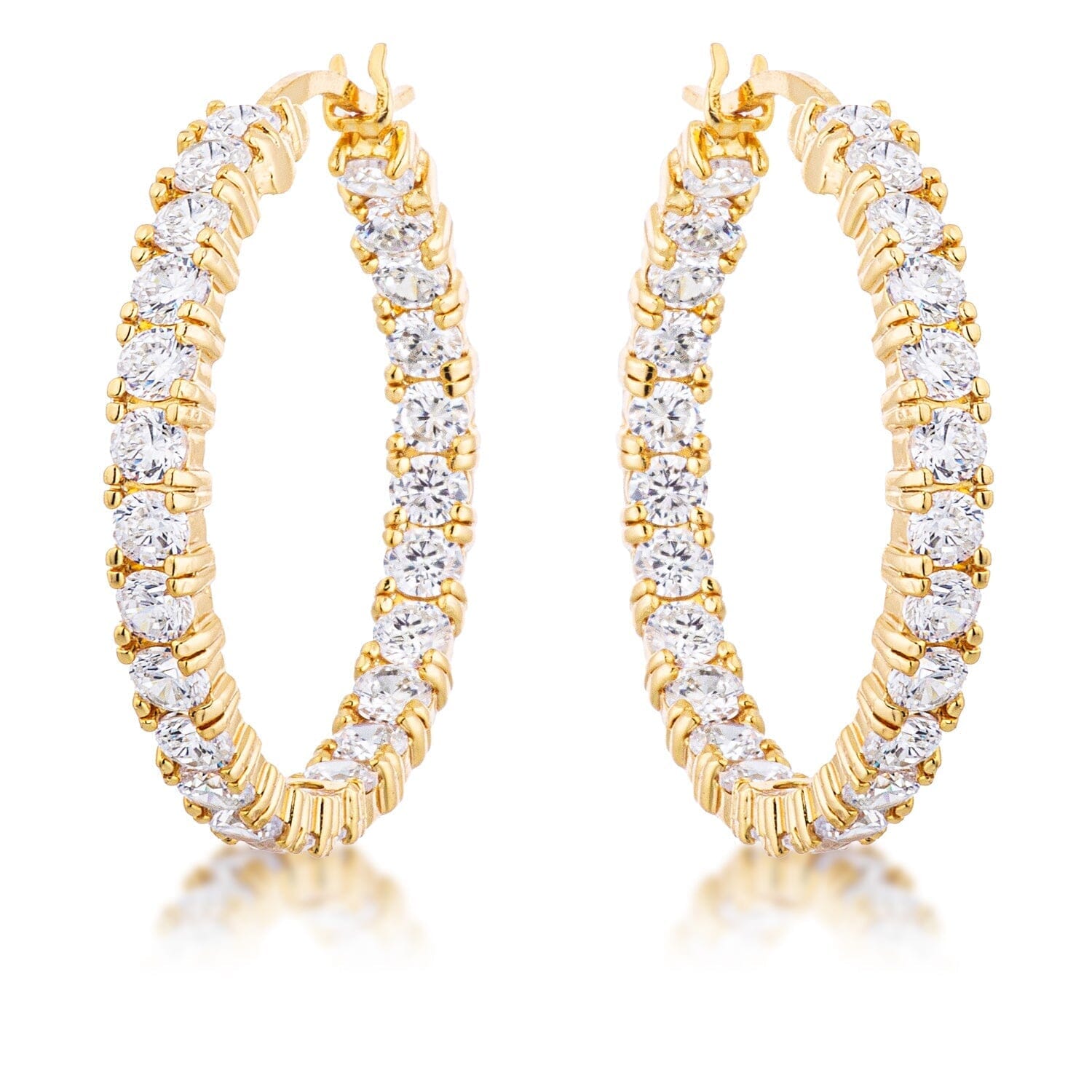 18k Gold Plated Eternity Hoop  
