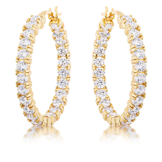 18k Gold Plated Eternity Hoop  