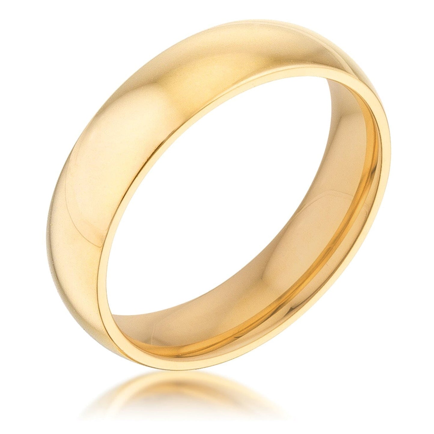 5 mm IPG Gold Stainless Steel Band Rings Das Juwel 