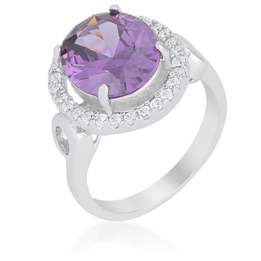 Amethyst Halo Cocktail Ring Rings Das Juwel 