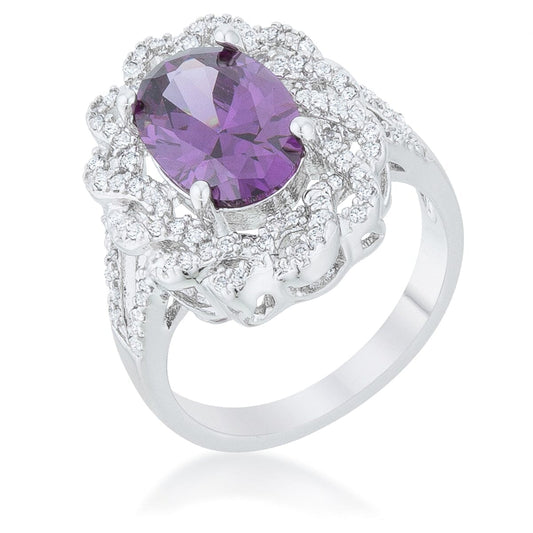 Amethyst Oval Classic Ring Rings Das Juwel 