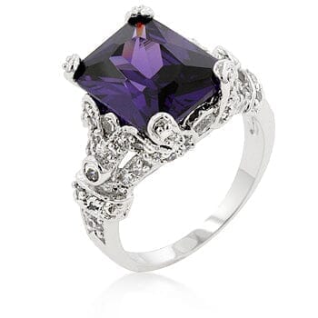 Amethyst Purple Princess Ring  