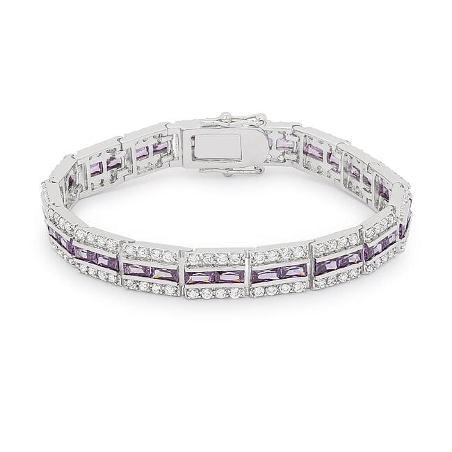 Balboa Purple Cubic Zirconia Bracelet  
