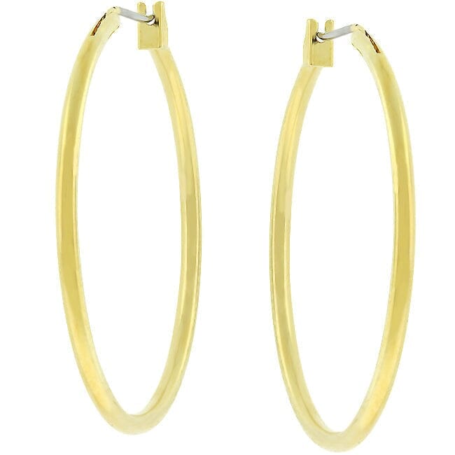 Basic Golden Hoop Earrings Earrings Das Juwel 