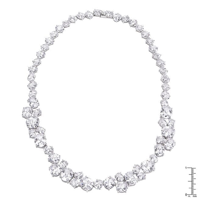 Bejeweled Cubic Zirconia Collar Necklace Necklaces Das Juwel 