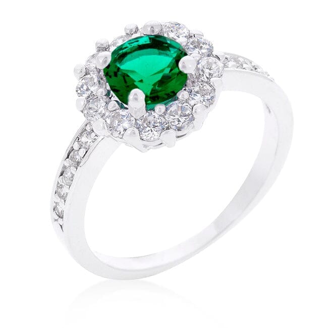 Bella Birthstone Engagement Ring in Green Rings Das Juwel 