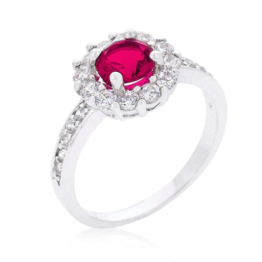 Bella Birthstone Engagement Ring in Pink Rings Das Juwel 