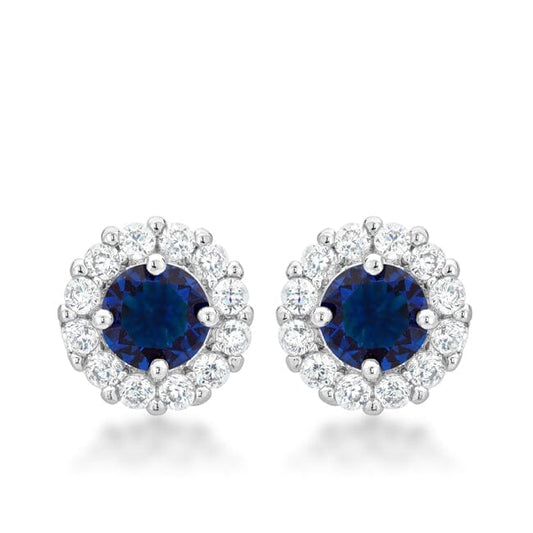 Bella Bridal Earrings in Blue Earrings Das Juwel 