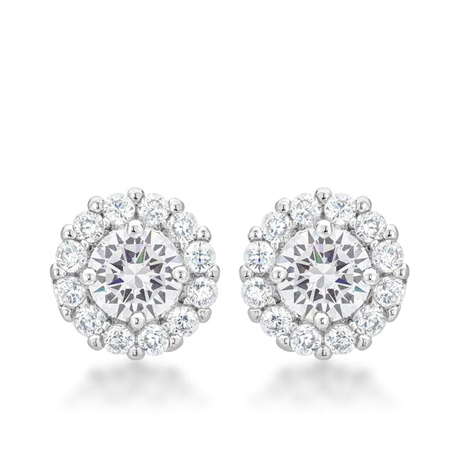 Bella Bridal Earrings in Clear Earrings Das Juwel 