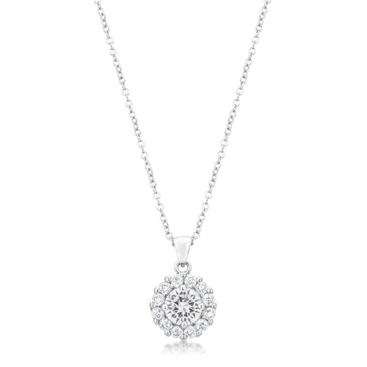 Bella Bridal Pendant in Clear Pendants Das Juwel 