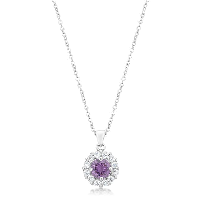 Bella Bridal Pendant in Purple Pendants Das Juwel 