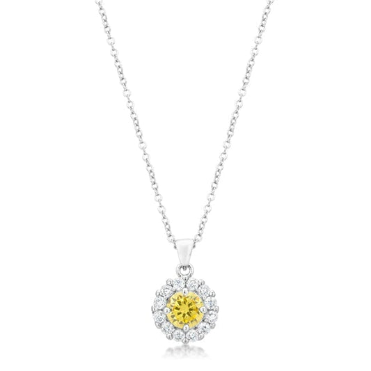 Bella Bridal Pendant in Yellow  