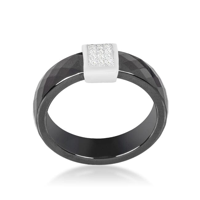 Black Ceramic Cocktail Ring Rings Das Juwel 
