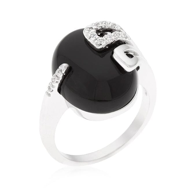 Black Onyx Egg Ring Rings Das Juwel 