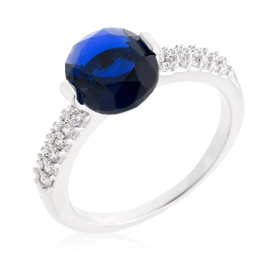 Blue Oval Cubic Zirconia Engagement Ring Rings Das Juwel 