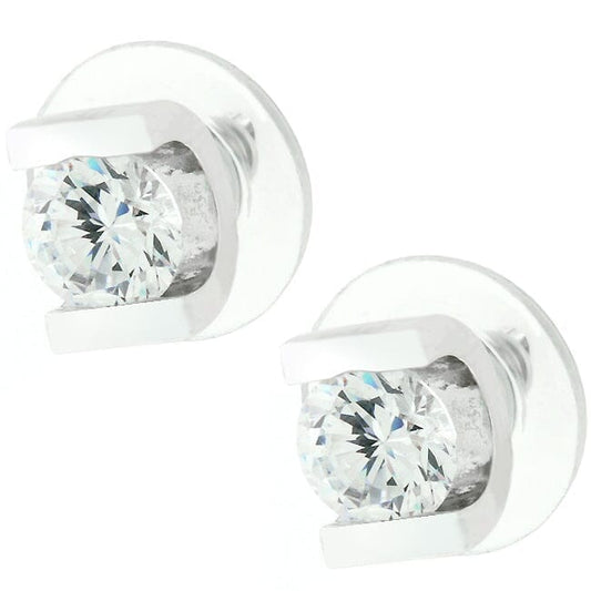 Brilliant Set Cubic Zirconia Earrings Earrings Das Juwel 