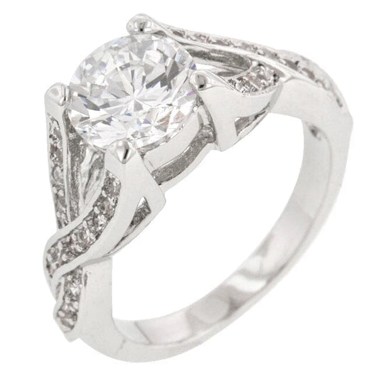 Brilliant Twist Engagement Ring  