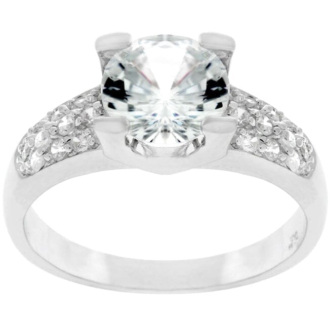 Classic Clear Engagement Ring  