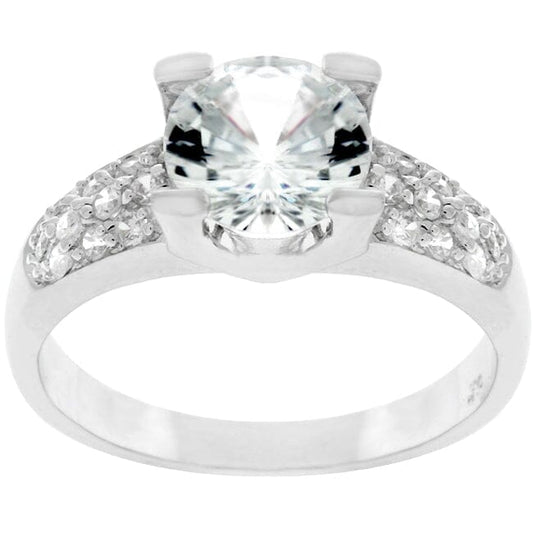 Classic Clear Engagement Ring  