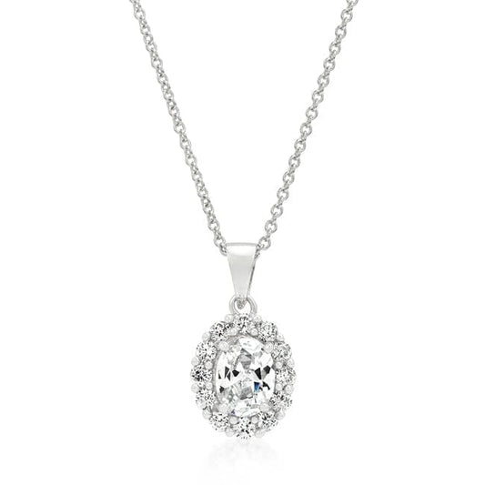 Clear Stone Estate Pendant  