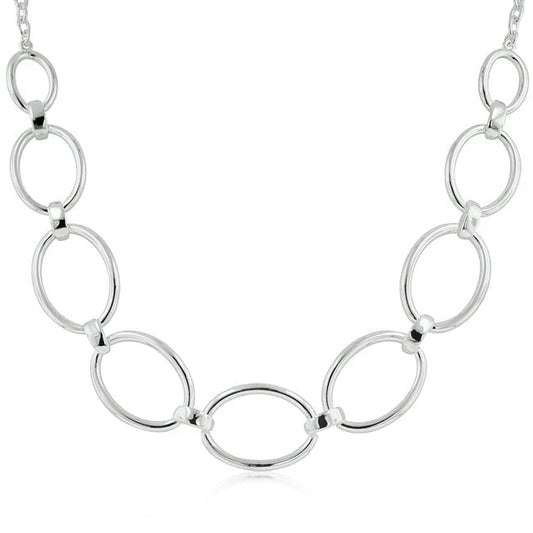 Contemporary Oval Link Necklace Necklaces Das Juwel 