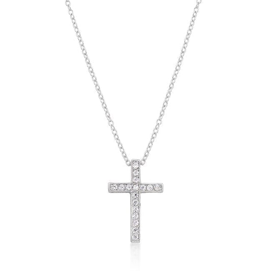 Cubic Zirconia Bling Cross Pendant  
