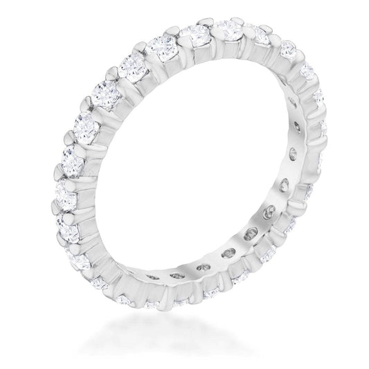 Cubic Zirconia Eternity Band Rings Das Juwel 