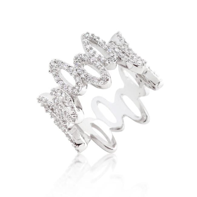 Cubic Zirconia Oval Fashion Ring Rings Das Juwel 