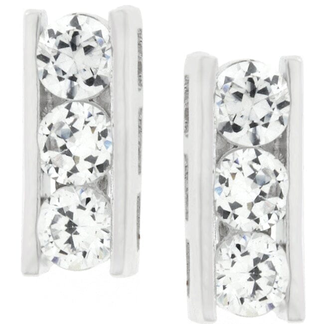 Cubic Zirconia Stud Earrings Earrings Das Juwel 