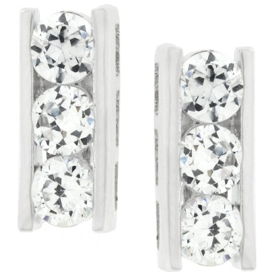 Cubic Zirconia Stud Earrings Earrings Das Juwel 