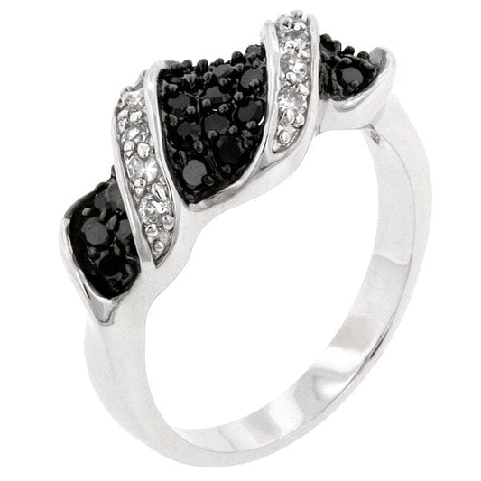 Cubic Zirconia Swirl Ring  