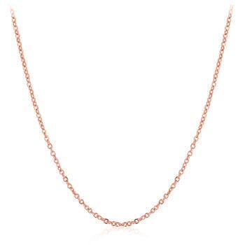 Delicate Rose Link Chain Necklaces Das Juwel 