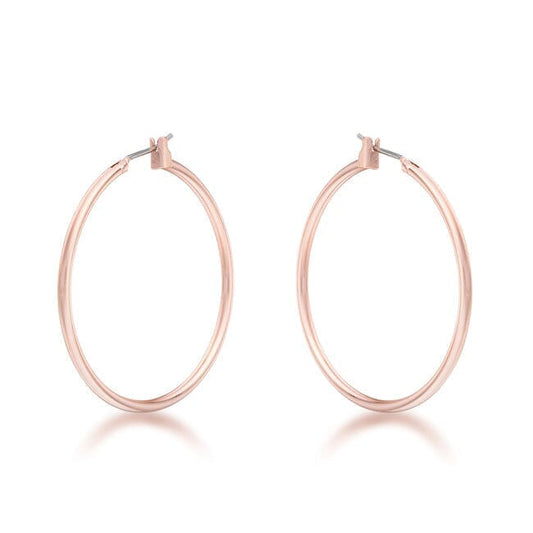 Elegant Rosegold Hoop  