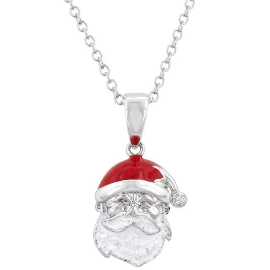 Enamel Santa Claus Pendant  
