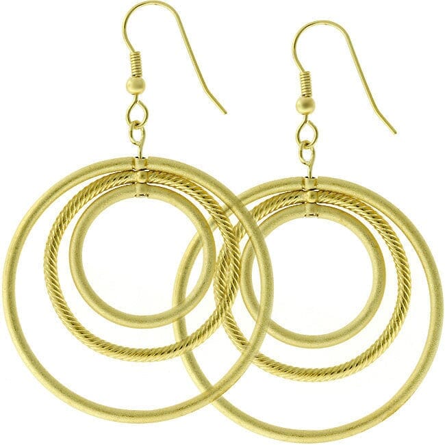 Golden Illusion Hoop Earrings Earrings Das Juwel 