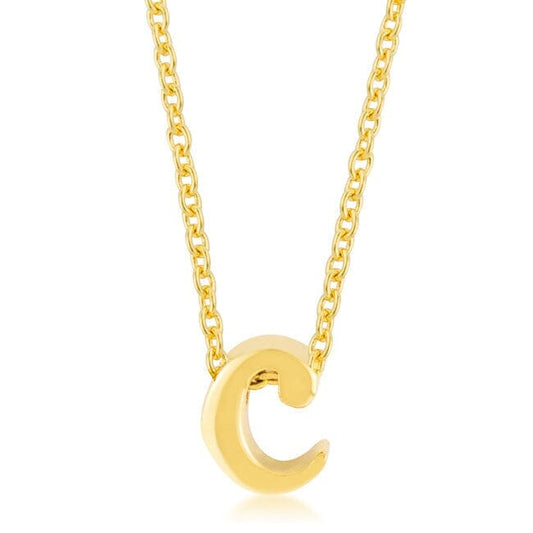 Golden Initial C Pendant Pendants Das Juwel 