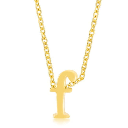 Golden Initial F Pendant Pendants Das Juwel 