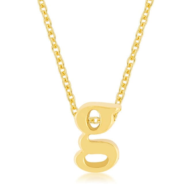 Golden Initial G Pendant Pendants Das Juwel 