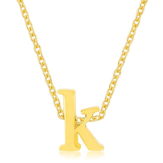 Golden Initial K Pendant Pendants Das Juwel 