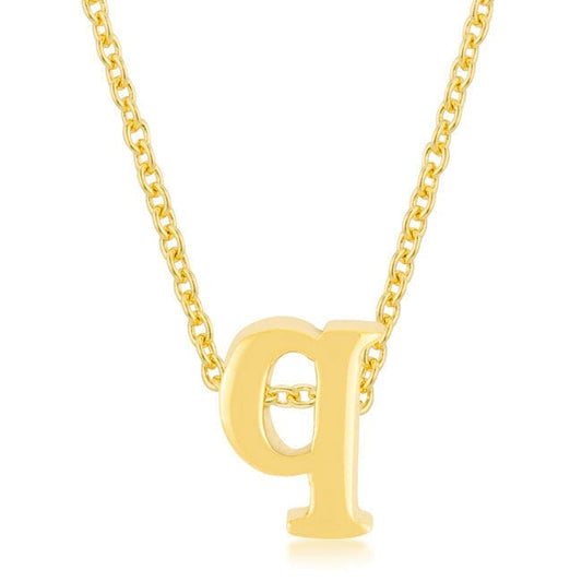 Golden Initial Q Pendant Pendants Das Juwel 