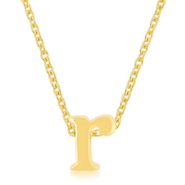 Golden Initial R Pendant Pendants Das Juwel 