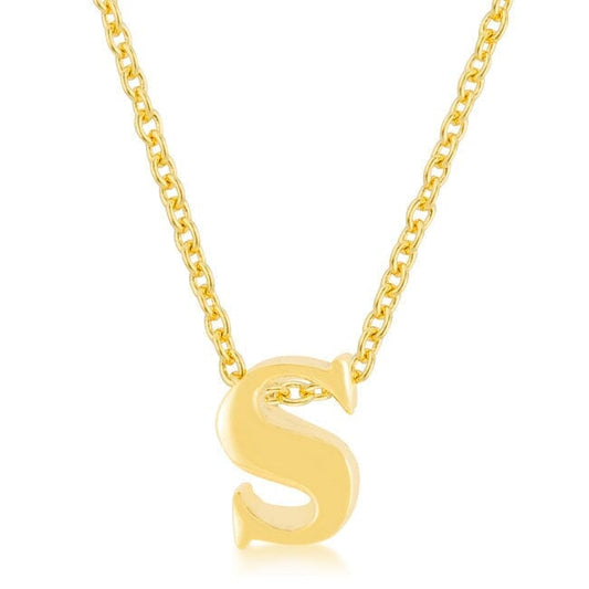 Golden Initial S Pendant Pendants Das Juwel 