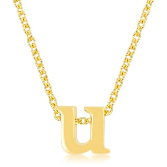 Golden Initial U Pendant Pendants Das Juwel 