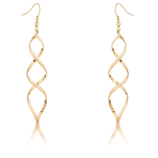 Golden Twist Earrings Earrings Das Juwel 