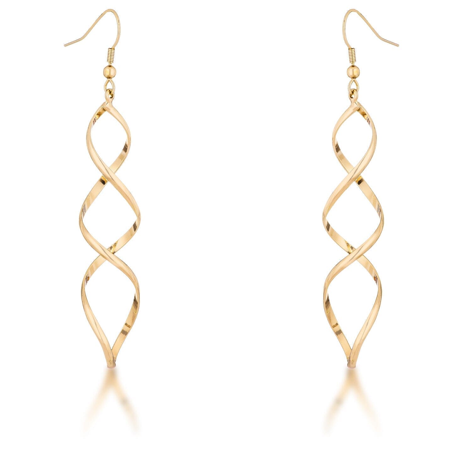 Golden Twist Earrings Earrings Das Juwel 