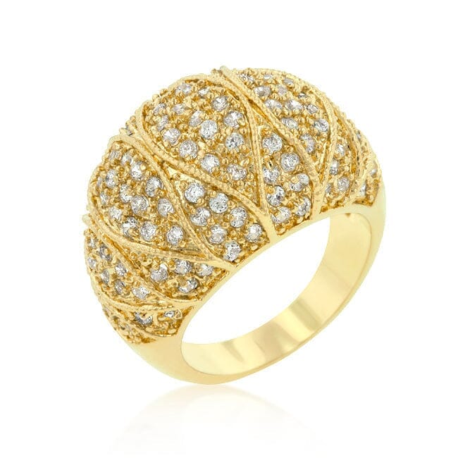 Goldeneye Clear Cubic Zirconia Cocktail Ring Rings Das Juwel 