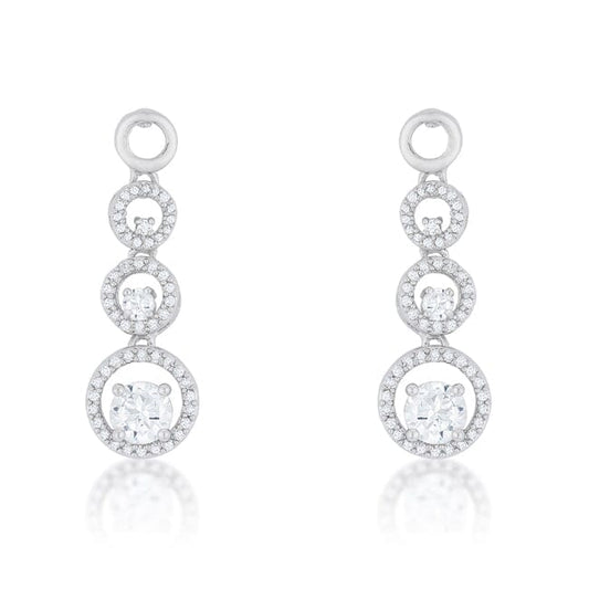 Graduated Drop Earrings Earrings Das Juwel 