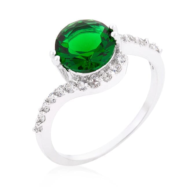 Green Swirling Engagement Ring Rings Das Juwel 